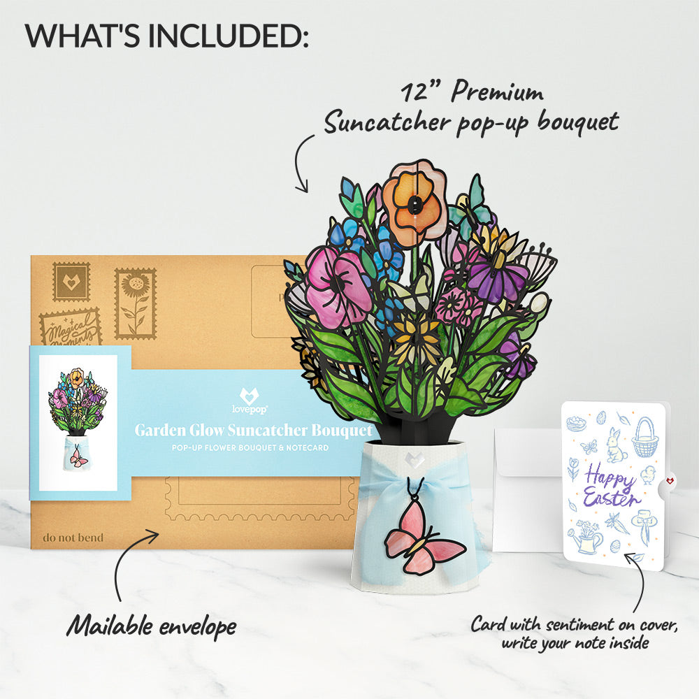 Garden Glow Easter Suncatcher Bouquet and Sentiment Set