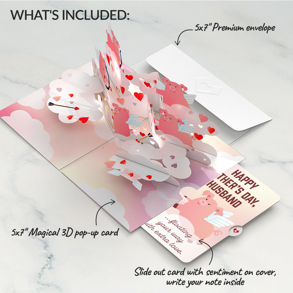 Hogs and Kisses Father’s Day Music and Lights Pop-Up Card and Sentiment Set for Husband