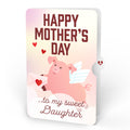 Hogs and Kisses Mother’s Day Music and Lights Pop-Up Card and Sentiment Set for Daughter