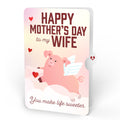 Hogs and Kisses Mother’s Day Music and Lights Pop-Up Card and Sentiment Set for Wife