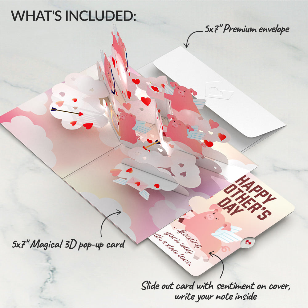 Hogs and Kisses Mother’s Day Music and Lights Pop-Up Card and Sentiment Set for Mom