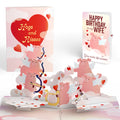 Hogs and Kisses Birthday Music and Lights Pop-Up Card and Sentiment Set for Wife