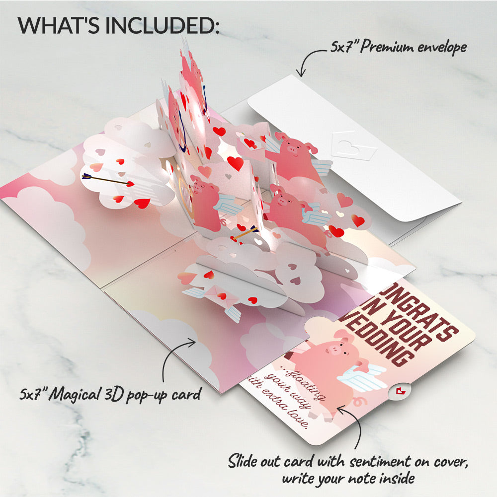 Hogs and Kisses Weddings Music and Lights Pop-Up Card and Sentiment Set