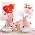 Hogs and Kisses Birthday Music and Lights Pop-Up Card and Sentiment Set for Boyfriend