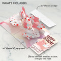 Hogs and Kisses Birthday Music and Lights Pop-Up Card and Sentiment Set for Boyfriend