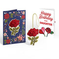 Everlasting Rose Birthday HeartFelt Charm Card™ and Sentiment Set for Daughter