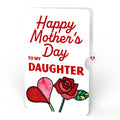 Everlasting Rose Mother’s Day HeartFelt Charm Card™ and Sentiment Set for Daughter