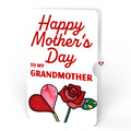 Everlasting Rose Mother’s Day HeartFelt Charm Card™ and Sentiment Set for Grandmother