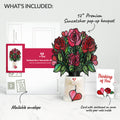 Radiant Rose Thinking of You Suncatcher Bouquet and Sentiment Set