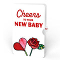 Radiant Rose New Baby Suncatcher Bouquet and Sentiment Set for Parent