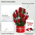 Red Rose Thinking of You Grand Bouquet and Sentiment Set