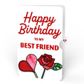 Red Rose Birthday Grand Bouquet and Sentiment Set for Best Friend