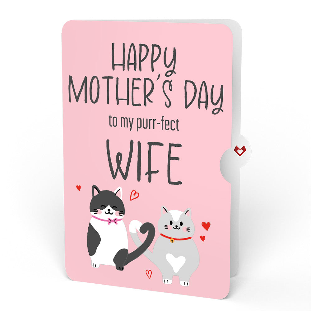 Love Cats Mother’s Day Pop-Up Card and Sentiment Set for Wife