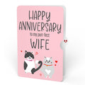 Love Cats Anniversary Pop-Up Card and Sentiment Set for Wife
