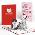 Love Cats Mother’s Day Pop-Up Card and Sentiment Set for Grandmother
