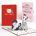 Love Cats Mother’s Day Pop-Up Card and Sentiment Set for Daughter