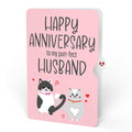 Love Cats Anniversary Pop-Up Card and Sentiment Set for Husband