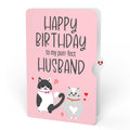 Love Cats Birthday Pop-Up Card and Sentiment Set for Husband