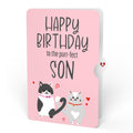 Love Cats Birthday Pop-Up Card and Sentiment Set for Son