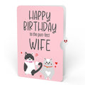 Love Cats Birthday Pop-Up Card and Sentiment Set for Wife