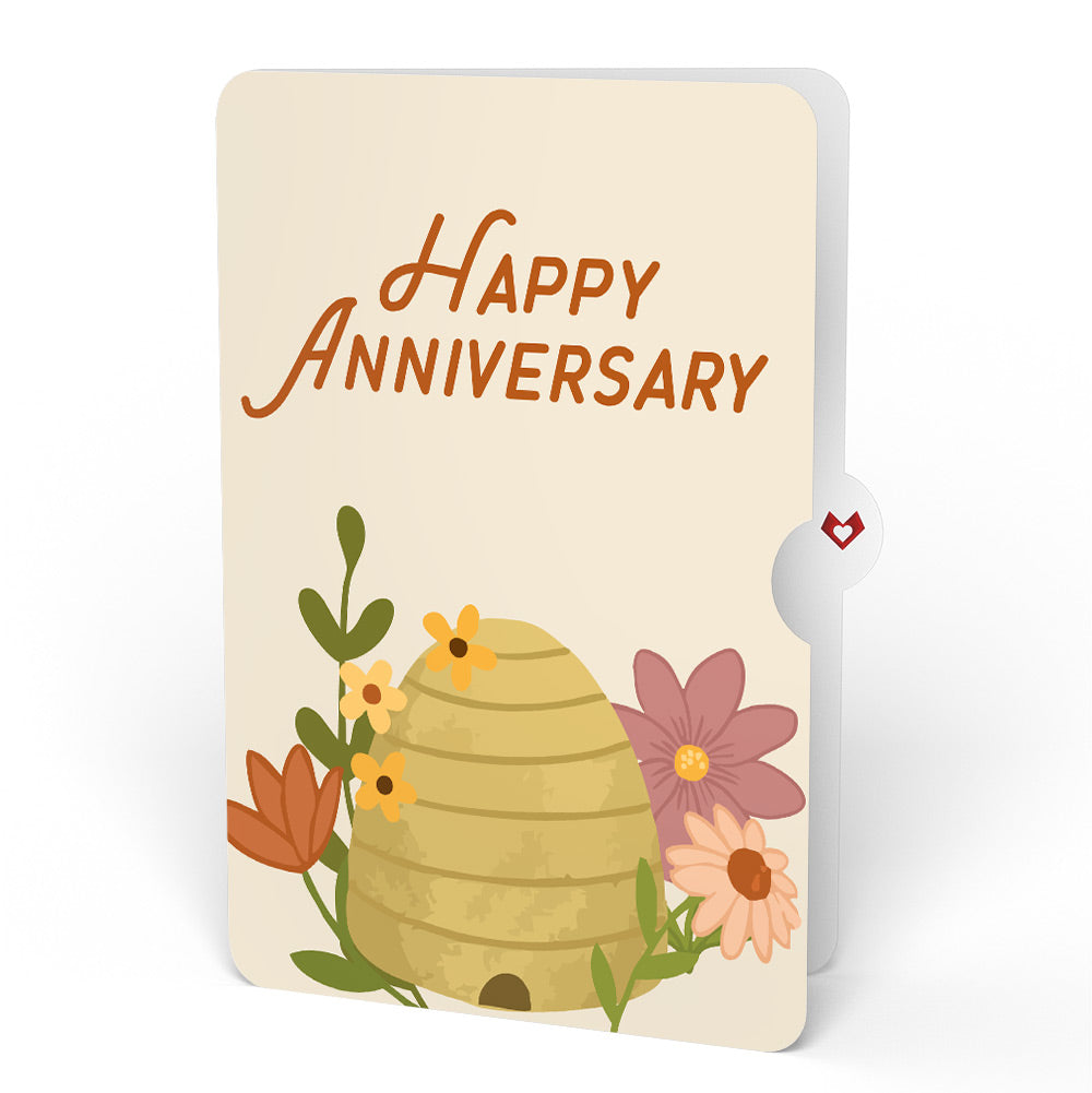 Botanical Bee Anniversary HeartFelt Charm Card™ and Sentiment Set