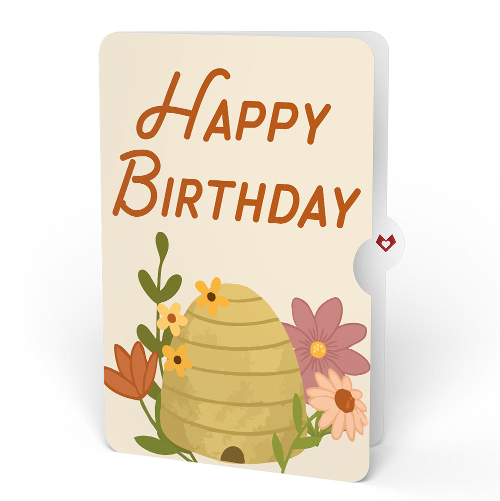 Botanical Bee Birthday HeartFelt Charm Card™ and Sentiment Set