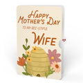 Botanical Bee Mother’s Day HeartFelt Charm Card™ and Sentiment Set for Wife