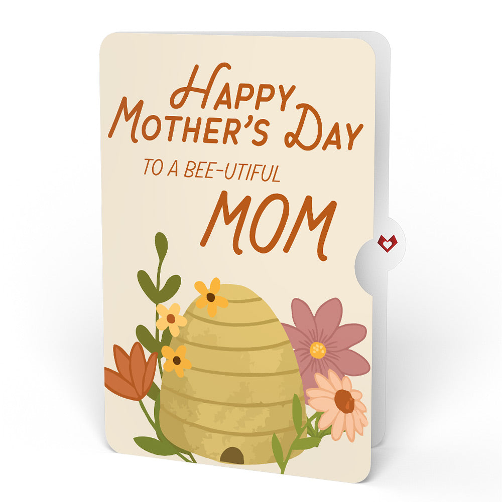 Botanical Bee Mother’s Day HeartFelt Charm Card™ and Sentiment Set for Mom