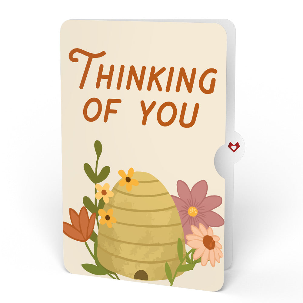 Botanical Bee Thinking of You HeartFelt Charm Card™ and Sentiment Set