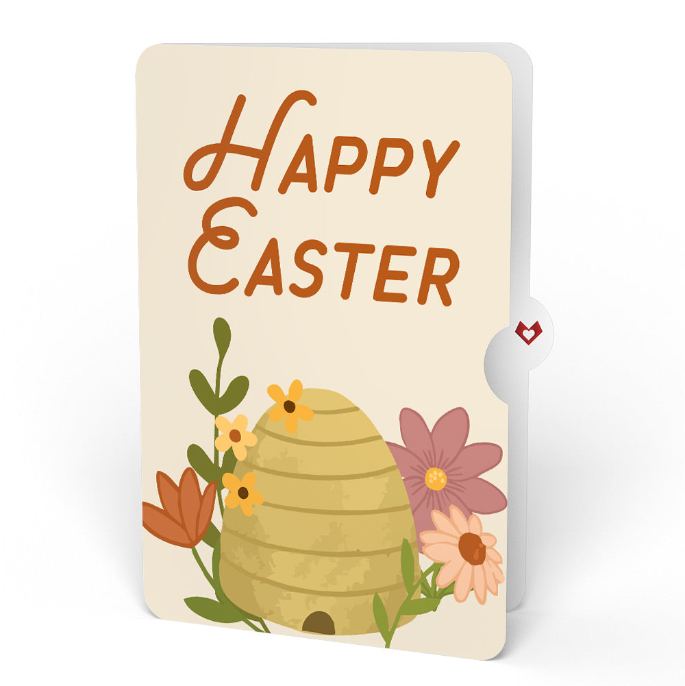 Botanical Bee Easter HeartFelt Charm Card™ and Beehive Sentiment Set