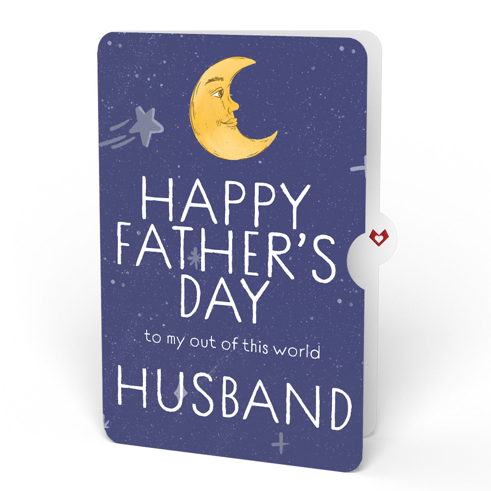 Love You to the Moon and Back Father’s Day Light-Up Pop-Up Card and Sentiment Set for Husband