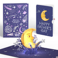 Love You to the Moon and Back Father’s Day Light-Up Pop-Up Card and Sentiment Set for Dad