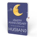 Love You to the Moon and Back Anniversary Light-Up Pop-Up Card and Sentiment Set for Husband