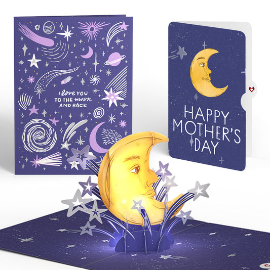 Love You to the Moon and Back Mother’s Day Light-Up Pop-Up Card and Sentiment Set