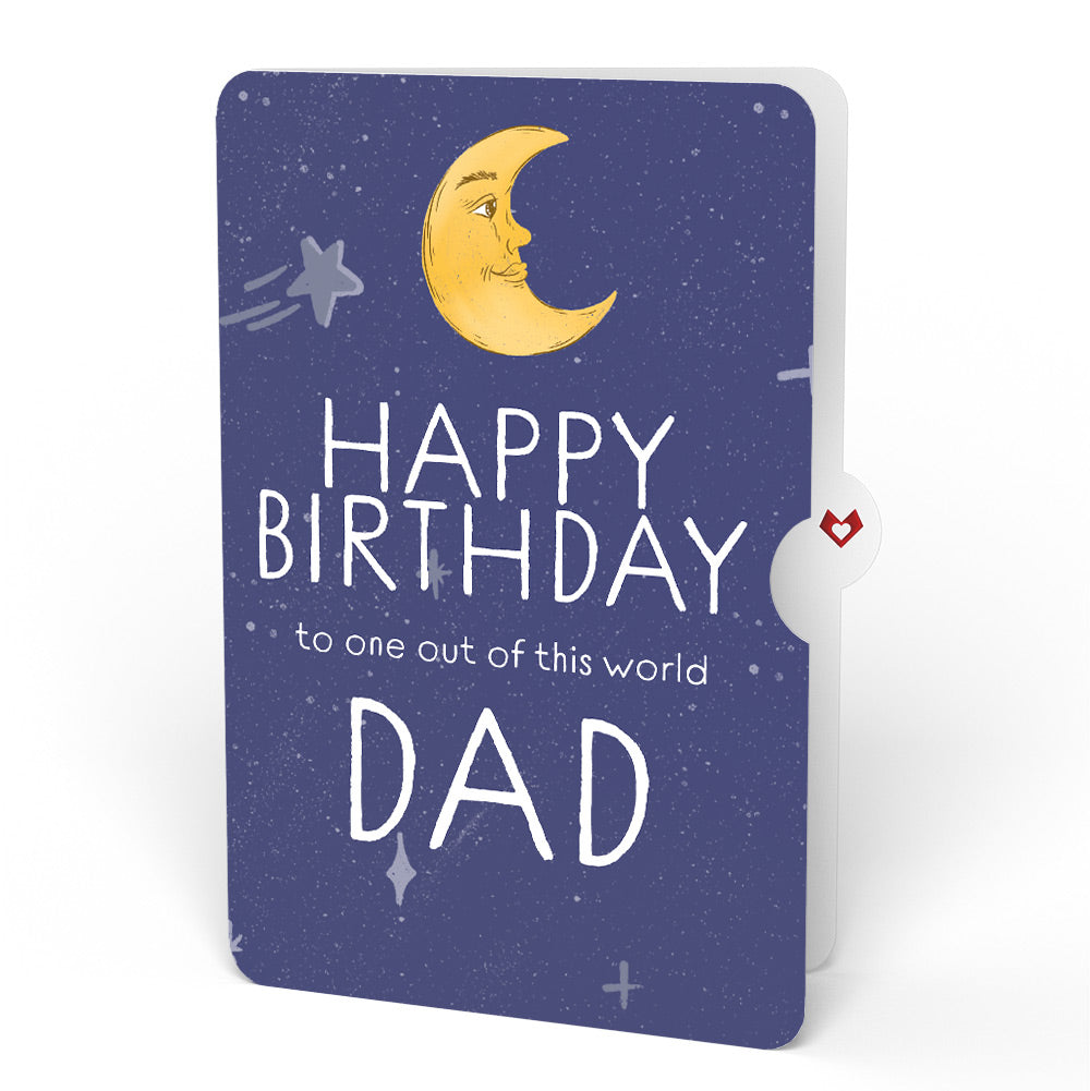 Love You to the Moon and Back Birthday Light-Up Pop-Up Card and Sentiment Set for Dad