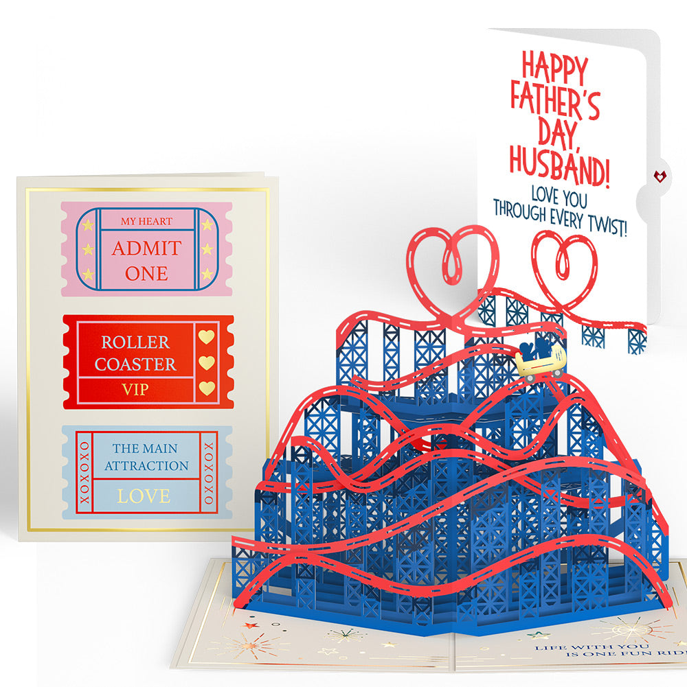 Love Rollercoaster Father's Day Pop-Up Card and Sentiment Set for