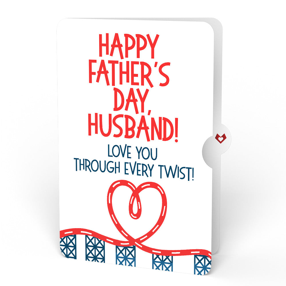 Love Rollercoaster Father’s Day Pop-Up Card and Sentiment Set for Husband