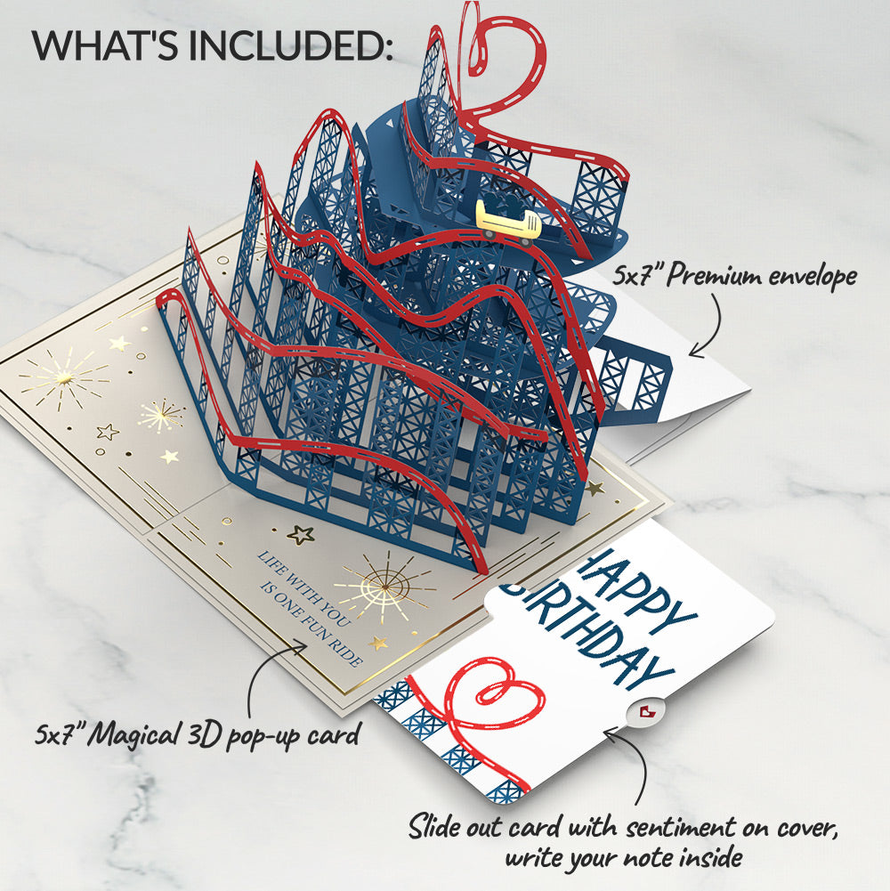 Love Rollercoaster Birthday Pop-Up Card and Sentiment Set