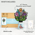 Garden Glow Mother’s Day Suncatcher Bouquet and Floral Embrace Sentiment Set for Mom