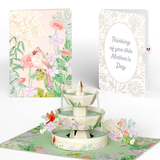 Cardinals in the Garden Mother’s Day Pop-Up Card and Sentiment Set for Mom