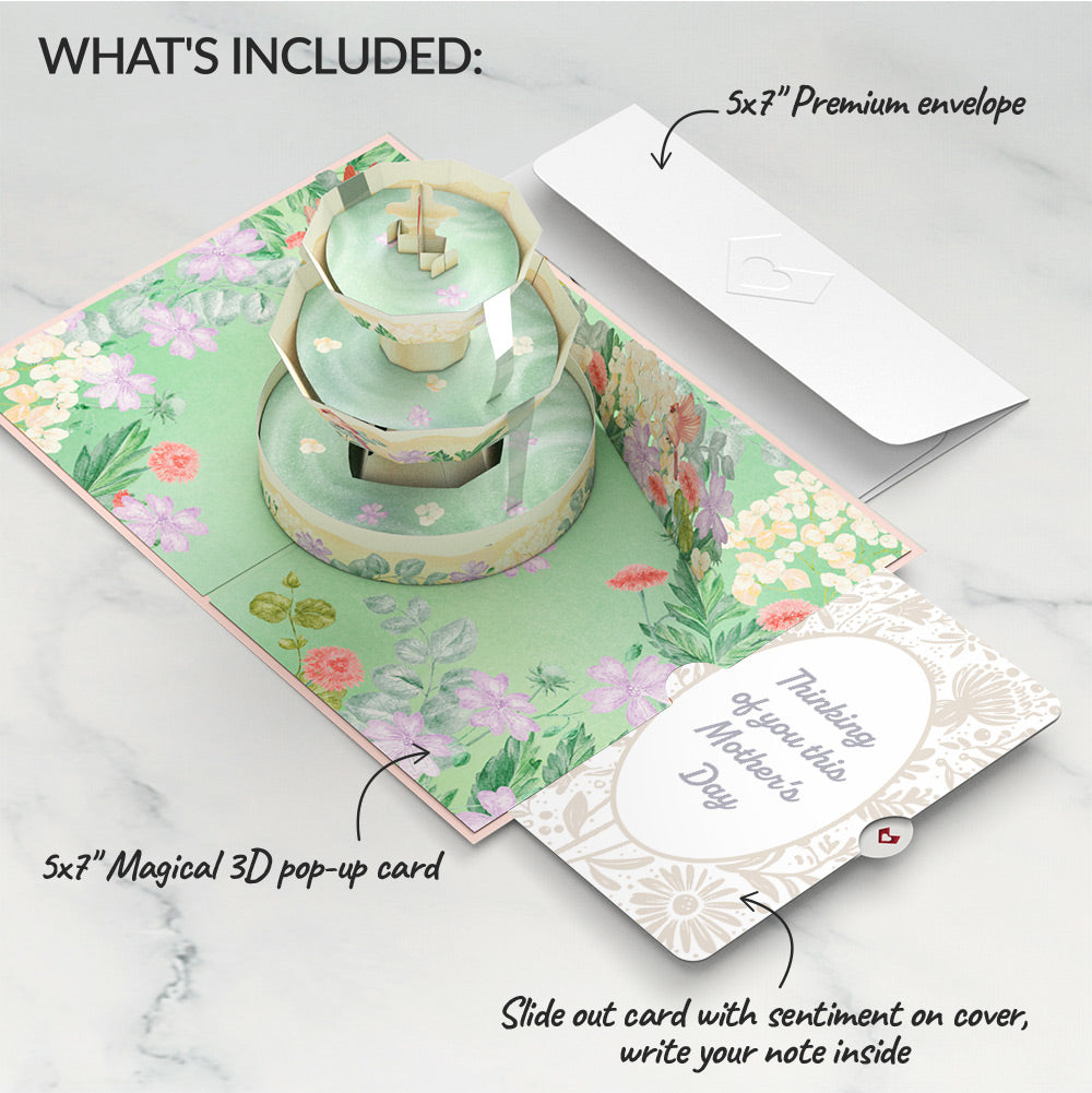 Cardinals in the Garden Mother’s Day Pop-Up Card and Sentiment Set for Mom