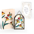 Sparkling Hummingbird Mother’s Day Suncatcher Card and Sentiment Set for Mom