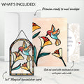 Sparkling Hummingbird Mother’s Day Suncatcher Card and Sentiment Set for Mom