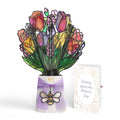 Vibrant Tulip Mother’s Day Suncatcher Bouquet and Sentiment Set for Mom