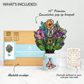 Garden Glow Mother’s Day Suncatcher Bouquet and Vintage Blossom Sentiment Set for Mom