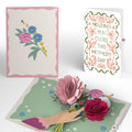 Charming Flower Bunch Mother’s Day Pop-Up Card and Vintage Blossom Sentiment Set for Mom