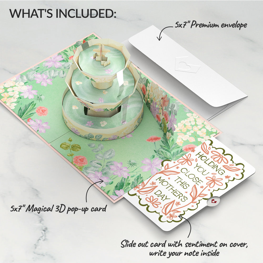 Cardinals in the Garden Mother’s Day Pop-Up Card and Vintage Blossom Sentiment Set for Mom