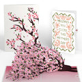 Cherry Blossom Branches in Bloom Mother’s Day Pop-Up Card and Vintage Blossom Sentiment Set for Mom