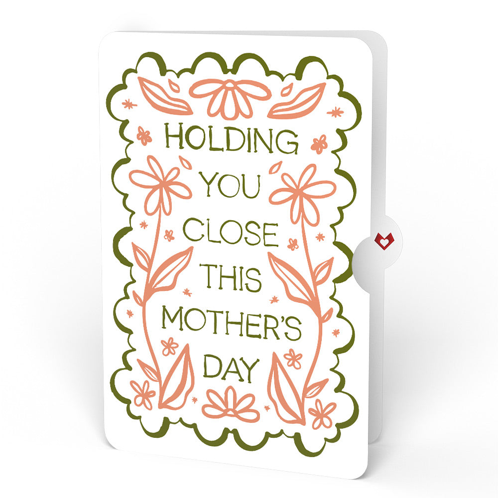Sun-dappled Cherry Blossom Mother’s Day Suncatcher Bouquet and Vintage Blossom Sentiment Set for Mom