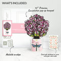 Sun-dappled Cherry Blossom Mother’s Day Suncatcher Bouquet and Vintage Blossom Sentiment Set for Mom